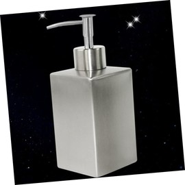 FELTECHELECTR Stainless Steel Square Lotion Dispenser Elegant Liquid Soap Pump for Kitchen Bathroom Eco-Friendly Easy to Refill Use Modern Hygiene