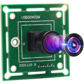 VGA USB Camera Module High Speed Wide Angle PC Camera for Computer 480P 60fps Mini UVC USB2.0 Webcam Board with 100degree No Distortion Lens CMOS OV7725 Industrial CCTV Lightburn Camera for Laptop