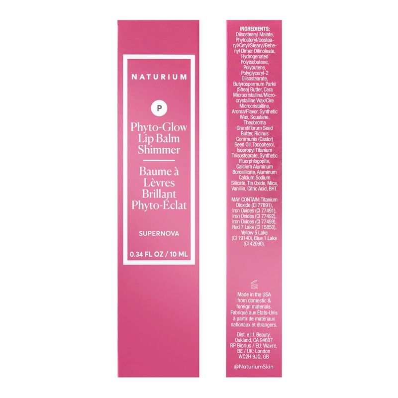 Naturium Phyto-Glow Lip Balm Shimmer, Nourish & Hydrate Lips with