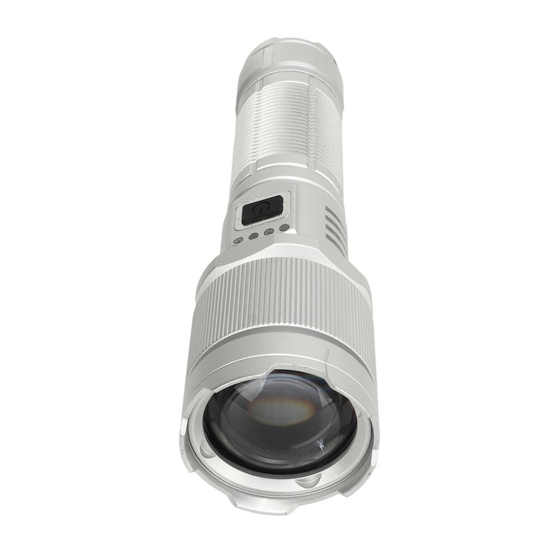 Rechargeable LED Flashlight High Luminous Flux 8000LM Telescopic Zoom Handheld