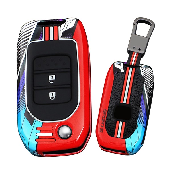 HIBEYO Flip Key Fob Cover Compatible with Honda GREIZ Civic