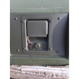 Federal Military Parts Locking Slant Back Rear Hatch Exterior Handle + Plate 12339881 5340-01-197-12