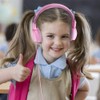 POWMEE M2 - Auriculares con cable para niños, plegables y