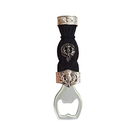Art Pewter Graham Clan Crest Sgian Dubh Thistle Top Bottle Opener