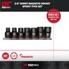 DT Auto Tools 3/8-inch Short Magnetic Socket Set, 6-Point, 7-14mm,