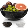 Gusto Nostro 8" Luxury Black Marble Decorative Bowl for Coffee