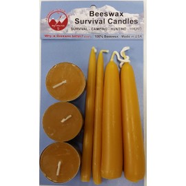 Best Glide ASE Beeswax Survival Candles Assortment