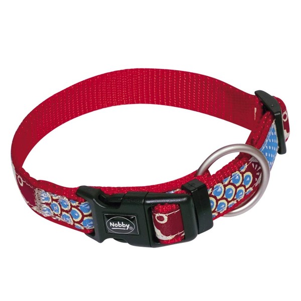 Nobby Collar Style, Red, L: 15-21 cm, W: 10 mm,