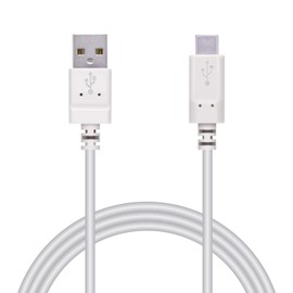Elecom MPA-FACY10WH Type-A to Type-C Charging Cable [Charging Cable is Soft and Easy to Rotate] 3.9 ft (1.0 m) White