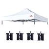 SCOCANOPY Commercial 10x10 Replacement Canopy Top,Canopy Cover ONLY,Bonus 4 Pack