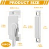 10 Pack Window Sash Locks, Cam Action White Window Locks,