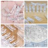 Pack of 100 Spring Hanging Clips, Mini Clips, Transparent Clothes