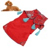Dog Clothes Chinese Style Cheongsam Satin Pet Dog Tang Suit