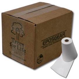 EPOSGEAR® (20 Rolls) 57mm x 30mm 57x30 Thermal Paper Till Cash Register Credit Card PDQ Swipe Chip and Pin Machine Receipt Printer Rolls - BPA Free
