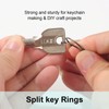 100PCS Split Key Rings Bulk for Keychain and Crafts Keychain