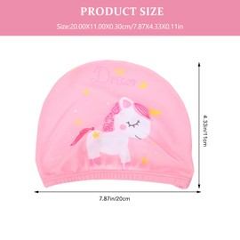 Kisangel Gorro De Baño para Niños Gorro De Baño Niño Las Chicas Nadan Sombrero De Natación para Niños Visera De Baño para Niños Pequeños Nylon Ligero Gorro De Baño De Tela Bebé