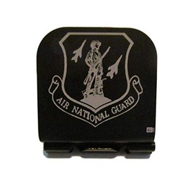 Air National Guard Logo Laser Etched Hat Clip Black