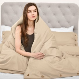 PHF White Duvet Cover King Size, Comfy Lightweight Skin-Friendly Comforter Cover Set with Bowknot Bow Ties, Soft Durable Bedding Collection with 2 Pillowcases for All Season, 104" x 90"