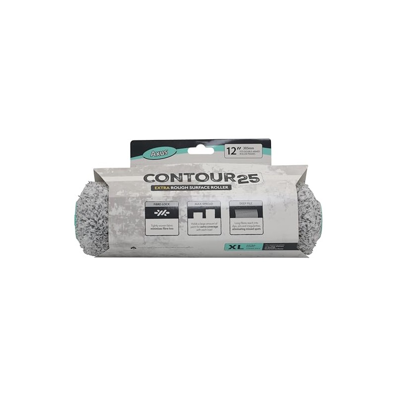 AXUS - 12" Contour 25 Extra Rough Surface Roller Sleeve