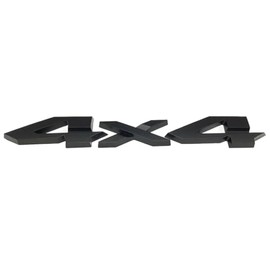 1Pc 4x4 Emblem Rear Tailgate Nameplate Letter Logo Badge 3D Decal Replacement for 2019-2026 1500 2500 3500 (Matte Black)