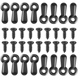 Shappy Picture Frame 100 PC Photo Frame Turn Button Fasteners with 100 Pieces Screws Picture Hardware Backing Clips Framing Parts for Hanging Posters Drawing Crafts, Black