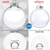 Clear Plastic Ornaments, Clear Christmas Ornaments, Fillable Ornaments, Clear Ornaments