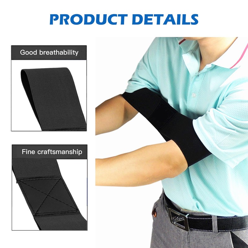 Benaewa 2Pcs Golf Swing Trainer Arm Band, Blue Golf Swing