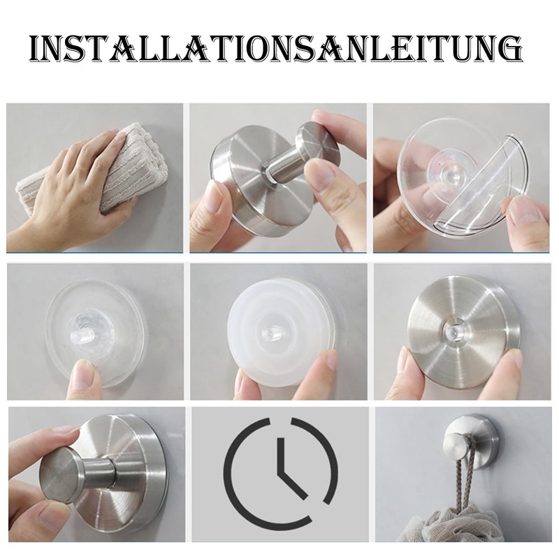 fufupaw Pack of 2 Suction Hooks, Suction Hooks, Suction Cup,