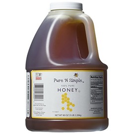 Pure N Simple 100% Pure Honey, 5 lb (80 oz) Bulk Size (1)