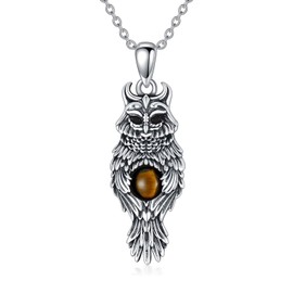 PROESS Sterling Silver Bird Necklace for Women Girls Phoenix/Hummingbird/Cardinal/Peacock/Owl/Bat/Blue Jay/Moth/Dragonfly/Eagle Pendant Jewelry Mother's Day Gifts for Mother Her, Sterling Silver, No