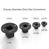 Yanmis Low Profile Impact Socket Adapter Set, 4PCS Drive Ratchet