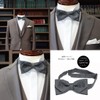 Y&TAILOR Canonico Plain Wool Bow Tie, Luxury, Premium Brand, Stylish,
