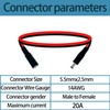 1.6ft DC Power Extension Cable 5.5mm x 2.5mm 5525 Connector