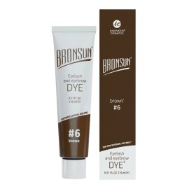 Tinte En Gel Para Cejas Y Pestañas Bronsun Color Negro No. 1