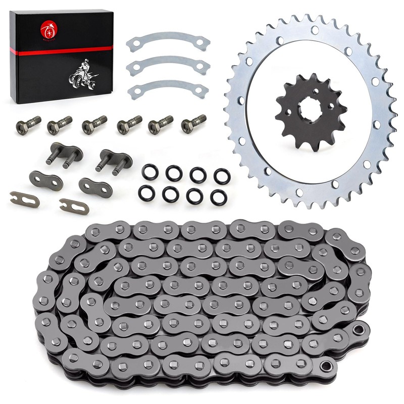 Heavy Duty O-Ring Drive Chain And Drive Sprockets Kit Compatible