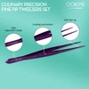 O'Creme Stainless Steel Precision Kitchen Tweezer Tongs 6.25" with Fine