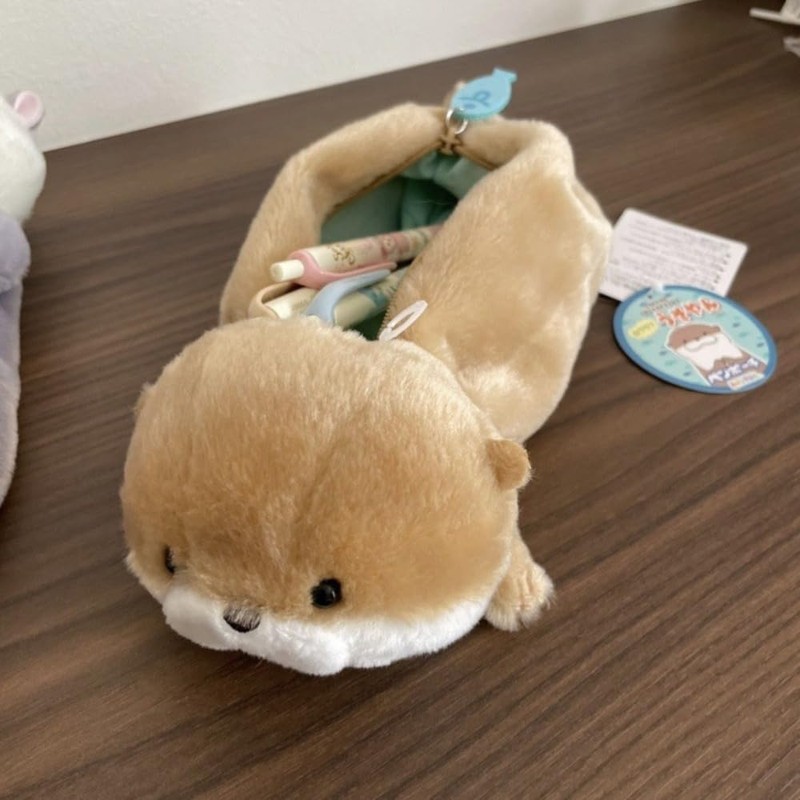 Stationery Bag Large Capacity High Quality? Plush Pen Box Portable