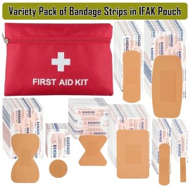Lab Supply Mart First Aid Kit Med Pack Medical Emergency Trauma Bag Survival Case Pouch - 76 Pcs