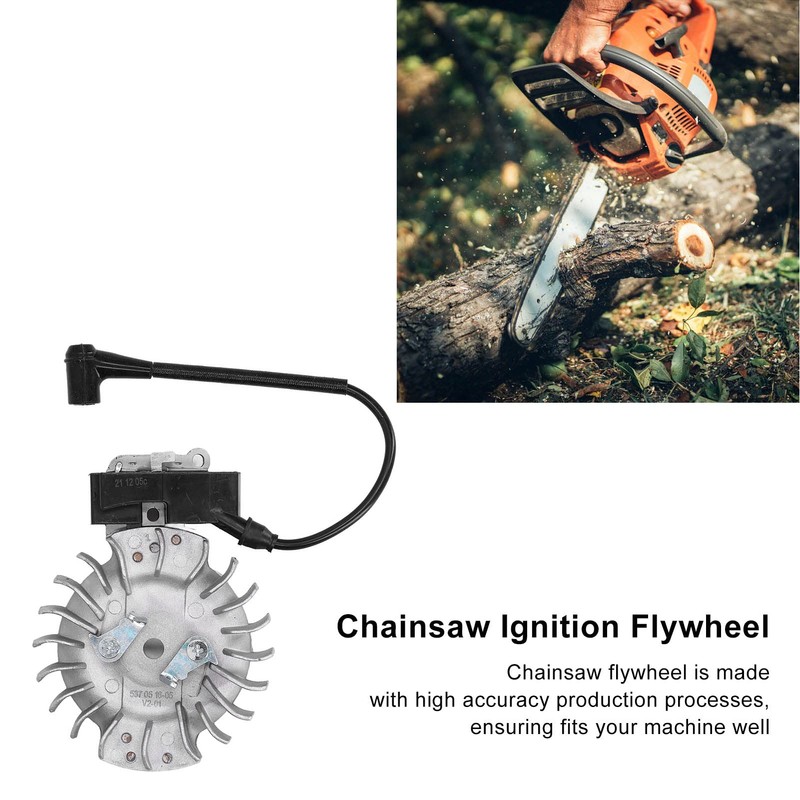 Fyearfly Chainsaw Ignition Flywheel, Ignition Wire Flywheel Connection Line OEM: