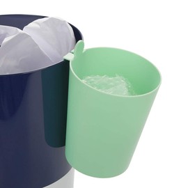 balvi MrRecycle Waste Paper Bin Green Colour Auxiliary Container to Separate Household Waste It Can Be Hung Inside or a