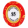 JIESITE 14 Gram Clay Poker Chips Monte Carlo Poker Chips