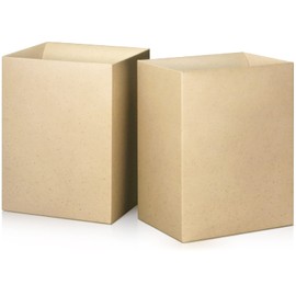 Fluto Sanitary Box Disposable Trash Can Waste Bin Etiquette Box, Paper, Ceramic, Natural, Pack of 10 x 2