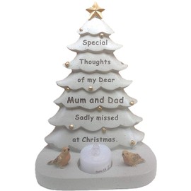 david fishchoff Christmas Tree Grave Memorial Ornament For Mum & Dad T Light