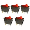 5 unidades AC 16A/250V 20A/125V interruptor de 3 pines 2