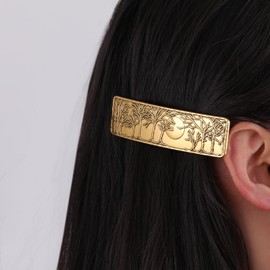 KKJOY Vintage Metal Hair Clip, Moon Phase Hair Clip, Large Hair Pins, Gothic Hair Clips, Ladies, Bridal Hair Accessories, Wedding, Banana Clip for Women and