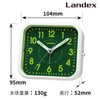 LANDEX YT5270WH Alarm Clock, Mint Pal, Non-Radio, Continuous Second Hand,