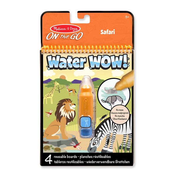 Melissa & Doug Water WOW! Safari| Water Reveal Travel Book | Activity Pad | 3+ | Gift for Boy or Girl