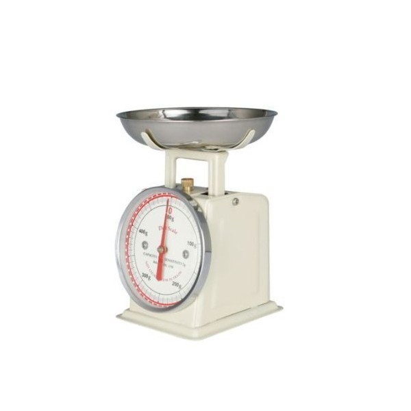DULTON Diet Scale, 17.6 oz (500 g), Ivory, 3.9 - 4.9 inches (100 - 126 cm), Height 6.3 inches (160 x 95 mm)