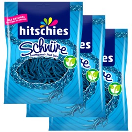 3x Hitschies Cords Blue Raspberry 3 x 125 g (375 g)