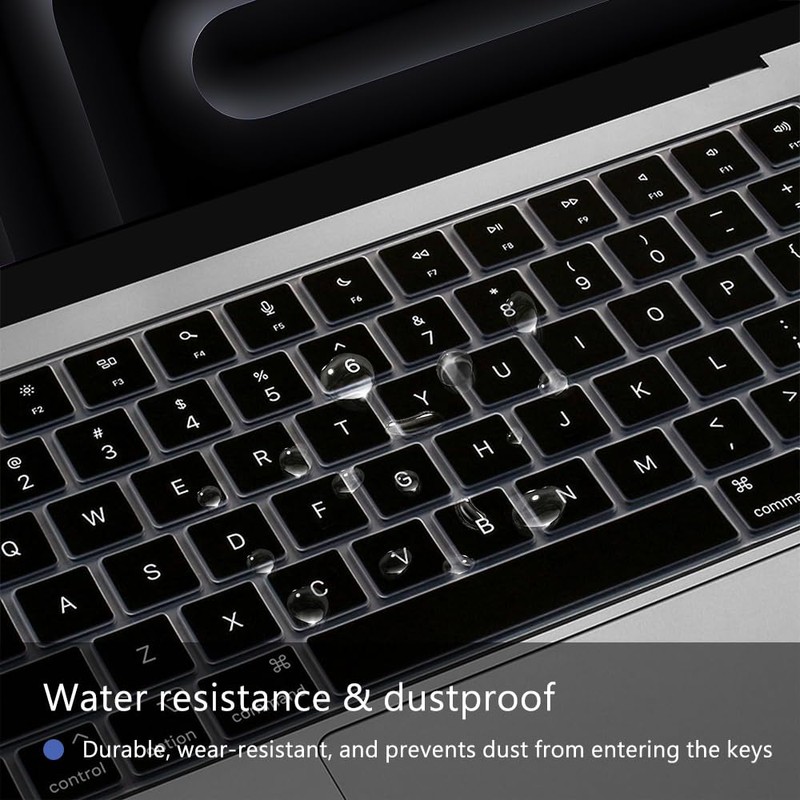 MasiBloom Silicone Keyboard Cover Skin for 2026-2021 MacBook Pro 14"